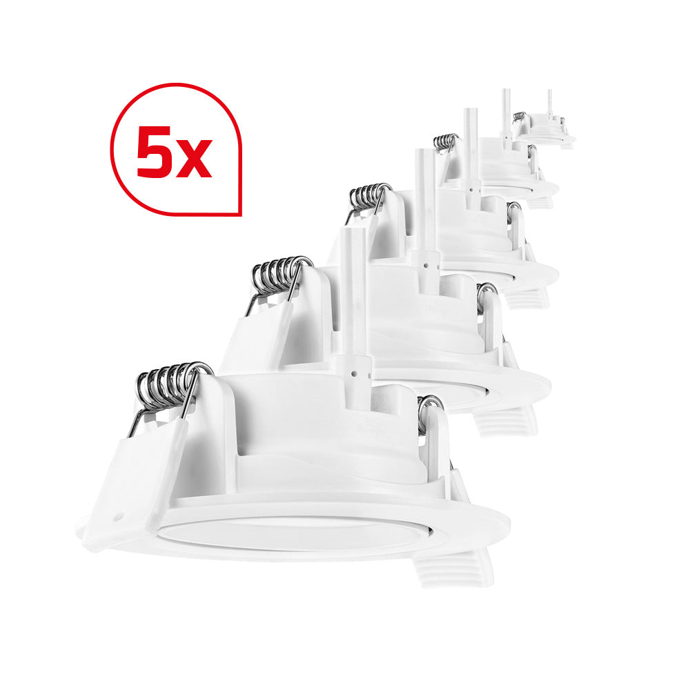 DOTLUX LED-Downlight CIRCLEmini-AC 5W 3000K Set 5 Stück