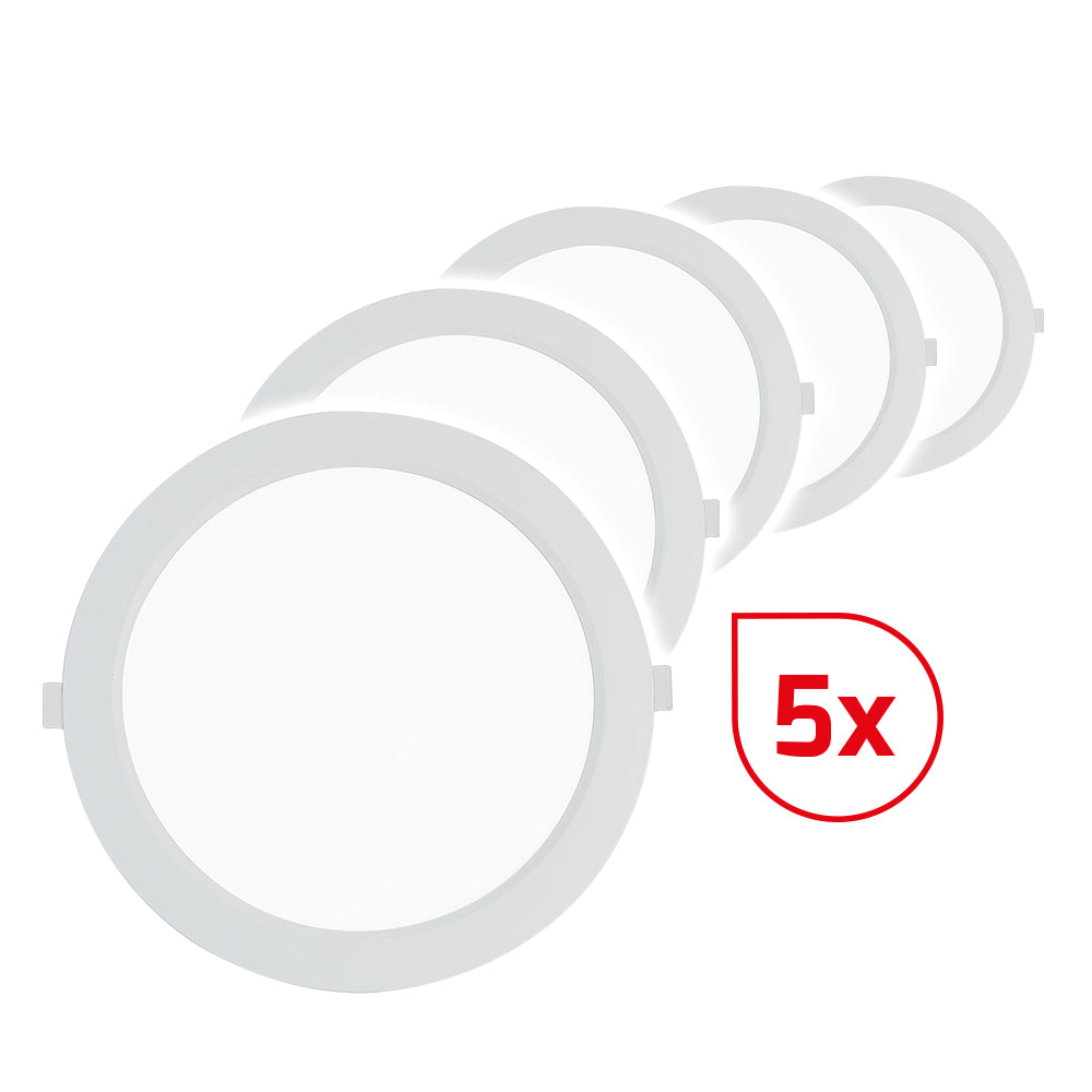 DOTLUX LED-Downlight CIRCLEflat 4W 4000K inkl. Treiber Set 5 Stück