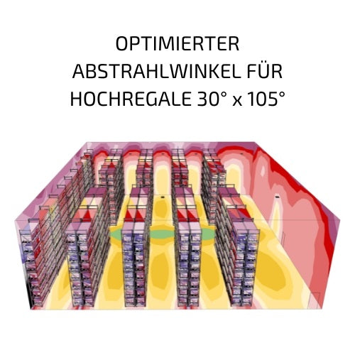 DOTLUX LED-Hallentiefstrahler LIGHTBEAM 150W 4000K 30*105°