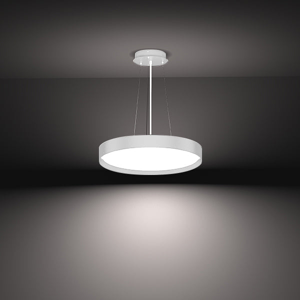 DOTLUX LED-Leuchte DISCugr Ø600mm 60W COLORselect und DALI weiß
