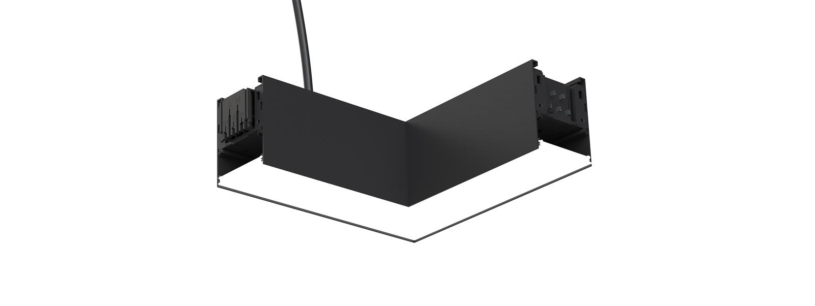 DOTLUX CONNECT Lineare LED-Leuchte Ecke Links m. Einspeiserkabel 12W 4000K DALI