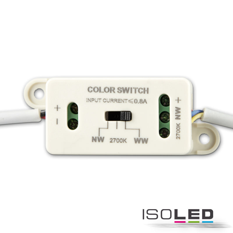 LED Downlight, 15W, ultraflach, ColorSwitch 2600K|3100K|4000K, dimmbar