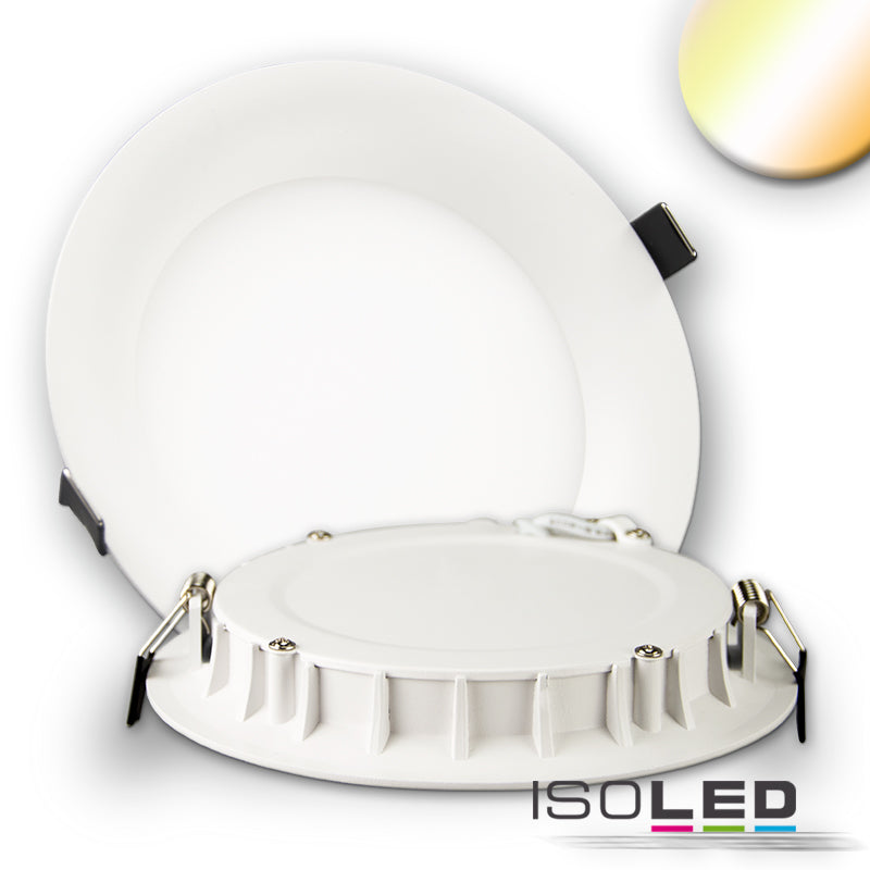 LED Downlight, 15W, ultraflach, ColorSwitch 2600K|3100K|4000K, dimmbar