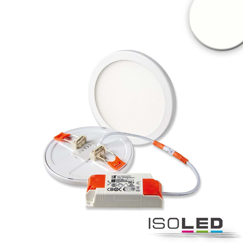 LED Downlight Flex 8W, prismatisch, 120°, Lochausschnitt 50-100mm, neutralweiß