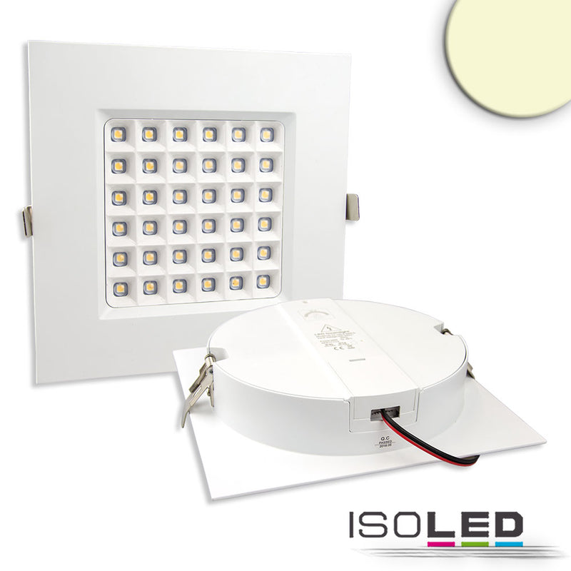 LED Downlight Prism 18W, UGR<19, IP54, warmweiß, dimmbar