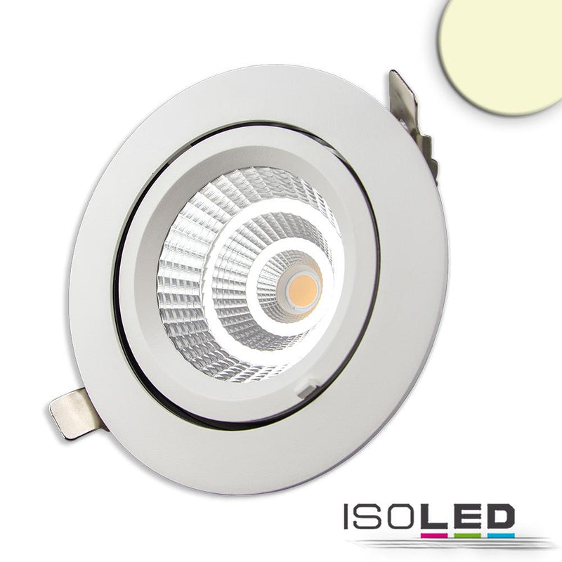 LED Shop-Downlight Sphere, 35W, ausschwenkbar, weiß, warmweiß