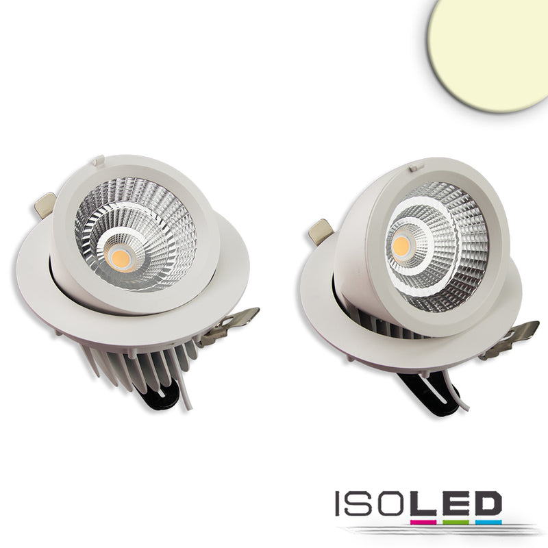 LED Shop-Downlight Sphere, 35W, ausschwenkbar, weiß, warmweiß