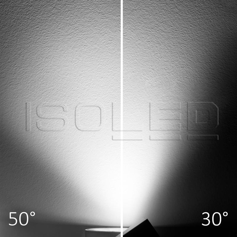 3-PH Schienen-Strahler fokussierbar, 35W, 30°-50°, weiß matt, 4000K, CRI92