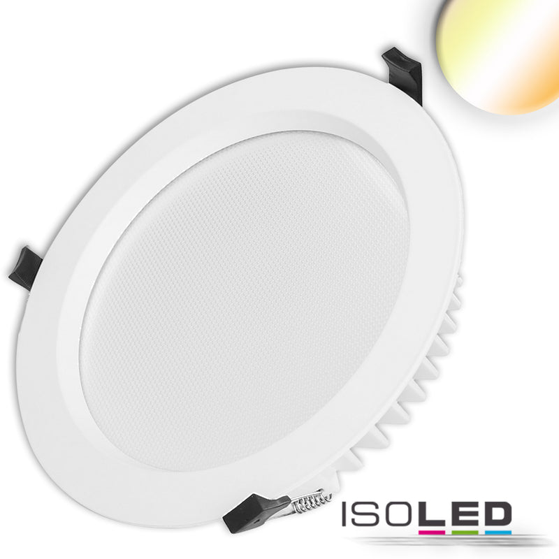 LED Downlight UGR<19, 35W, rund, DN280, CRI90, Colorswitch 3000K|3500K|4000K, dimmbar