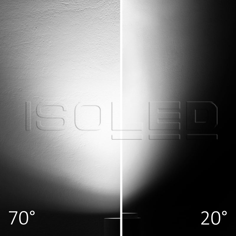 3-PH Schienen-Strahler Vollspektrum fokussierbar, 42W, 20°-70°, weiß matt, 4000K