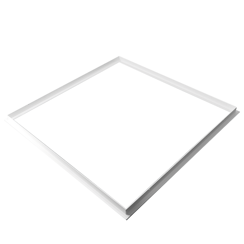 DOTLUX Einbaurahmen für LED-Panel 620x620 mm für Trockenbaudecke, pulverbeschichtet, weiß mit Clips