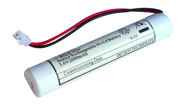 DOTLUX Ersatzakku für LED-Notleuchte EXIT (Artikel 3363) NimH 3,6V 2000mAh