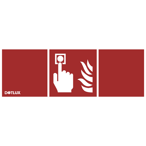 DOTLUX Piktogramm Feuermelder (1Stück)  für LED-Notleuchte EXITmulti (Artikel 3177)