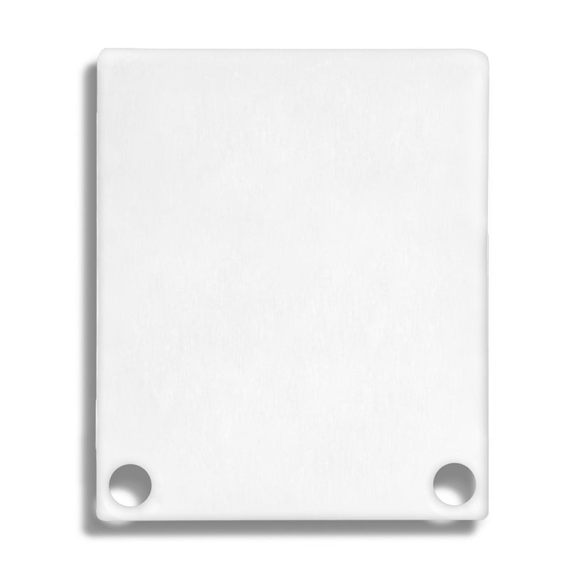 Alu-Endkappe für Profil/Abdeckung DXA4/K + DXE5/K weiß 2 Stk inkl. Schrauben