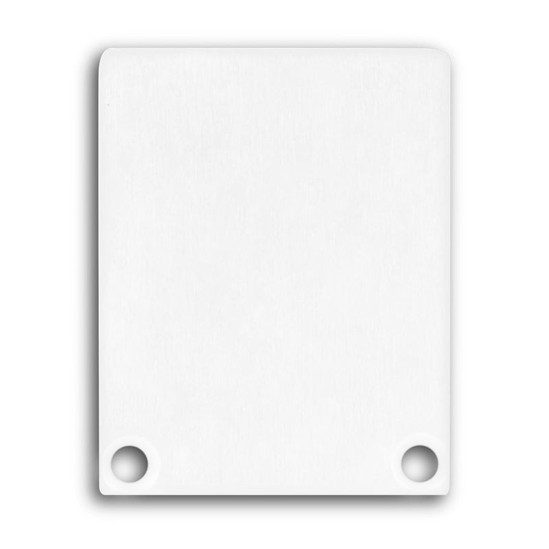 Alu-Endkappe für Profil/Abdeckung DXA4/L + DXE5/L weiß 2 Stk inkl. Schrauben