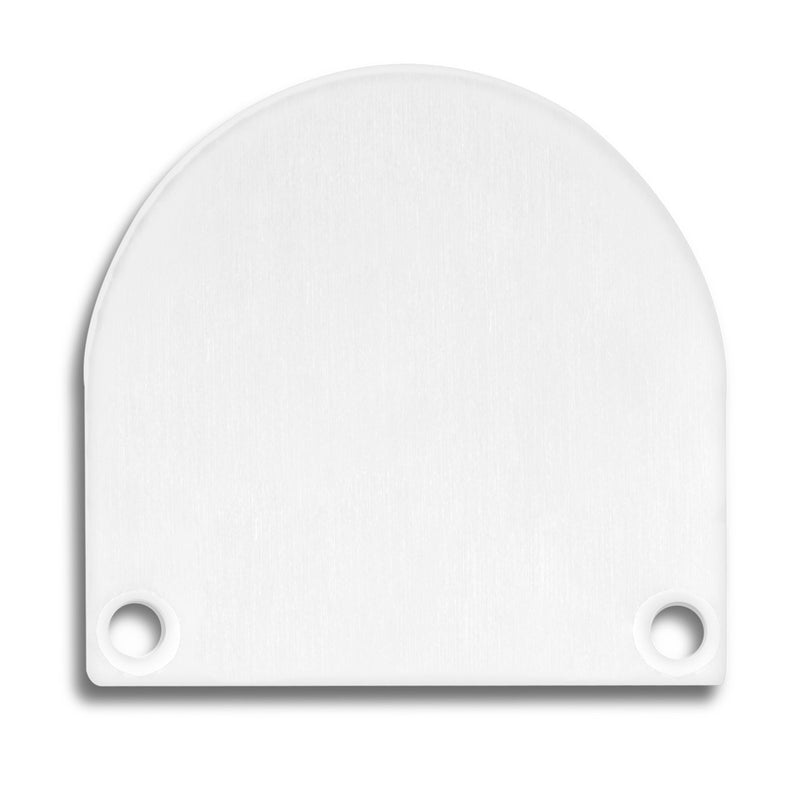 Alu-Endkappe für Profil/Abdeckung DXA4/M + DXE5/M weiß 2 Stk inkl. Schrauben
