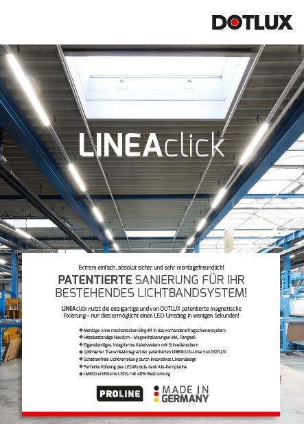 DOTLUX Flyer LINEAclick DIN A4