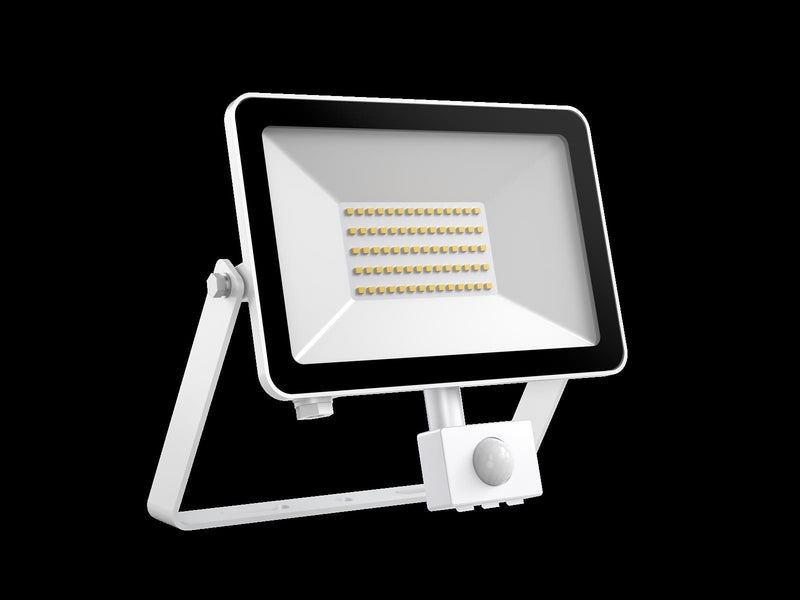 DOTLUX LED-Strahler FLOORslim-sensor 50W 3000K weiß mit Bewegungsmelder PIR