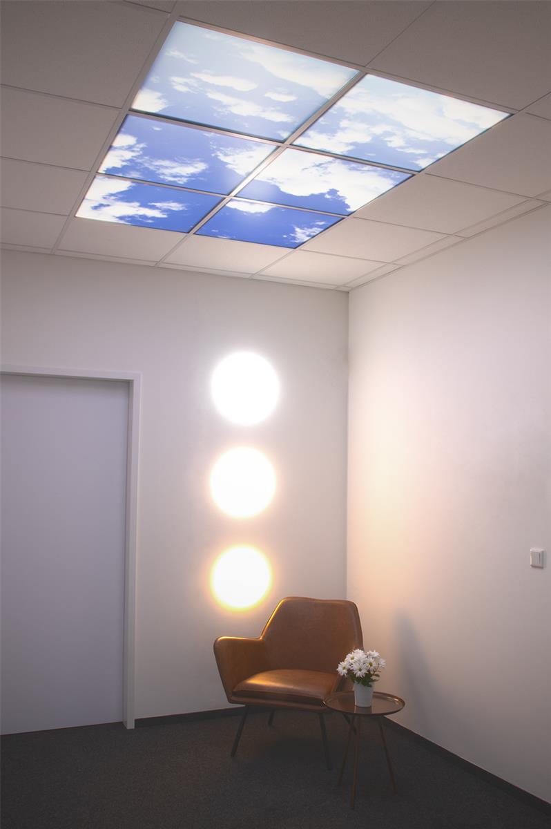 DOTLUX Motivplatte SKYLIGHT für Einbaupanels Motiv 5 Raster 1x1 für 620x620