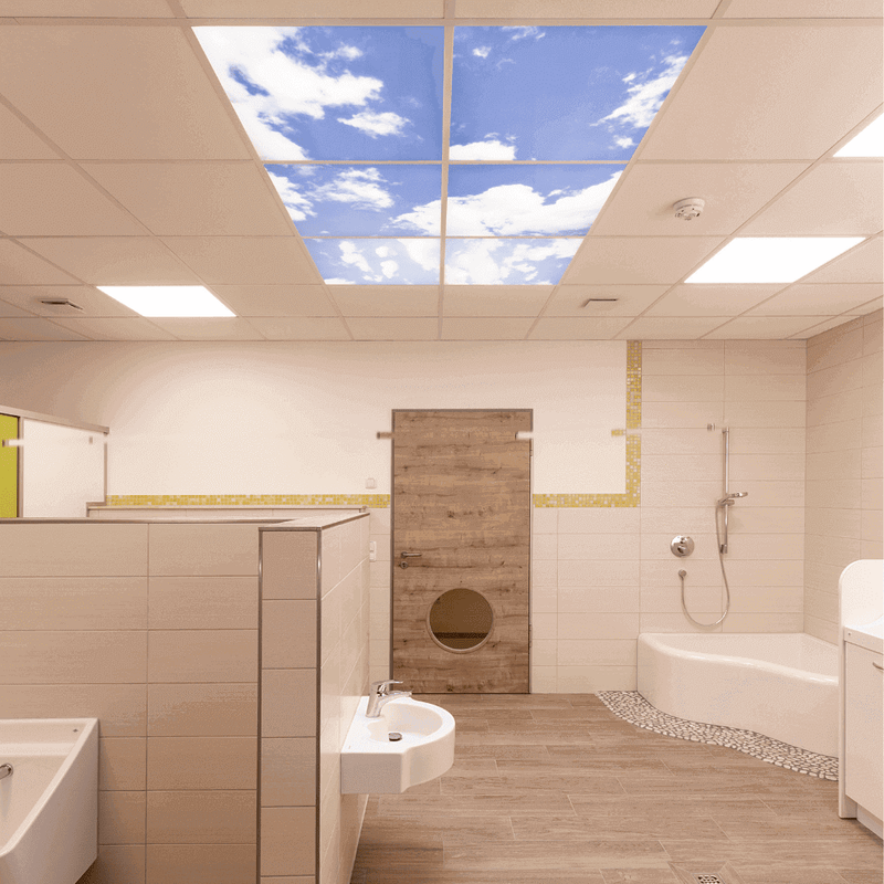 DOTLUX Motivplatte SKYLIGHT für Einbaupanels Motiv 5 Raster 1x1 für 620x620